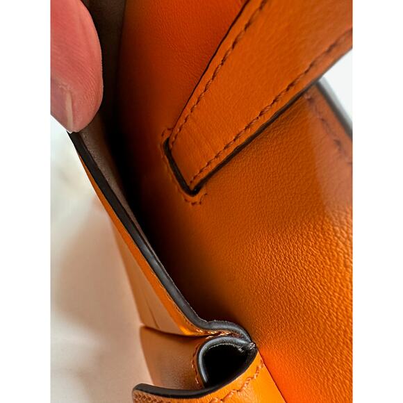 Fendi Peekaboo Defender PVC Clutch Bag Orange - Small - Picture 13 of 16